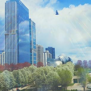  The view from my Dr's window is unbelievable!  #MillenniumPark #JayPritzker #TheBean #Cloudgate 