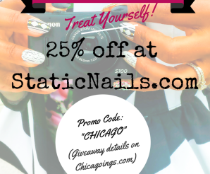 {June Giveaway} Everyone wins with 25% off at Static Nails